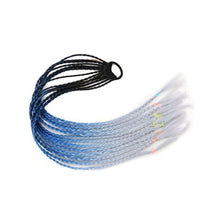 Load image into Gallery viewer, Colored Long Braid Wig Gradient Ponytail Elastic Hair Rope High Temperature Silk Triple Braid Wig Hair Accessories
