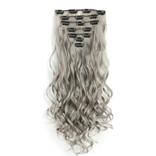 Load image into Gallery viewer, 7pcs/set Clip Wig High Temperature Silk Wig Piece Synthetic Long Curly Hair Wig Natural Fluffy Hair Extension
