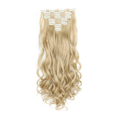 Load image into Gallery viewer, 7pcs/set Clip Wig High Temperature Silk Wig Piece Synthetic Long Curly Hair Wig Natural Fluffy Hair Extension
