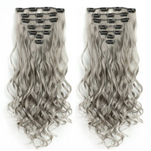 Load image into Gallery viewer, 7pcs/set Clip Wig High Temperature Silk Wig Piece Synthetic Long Curly Hair Wig Natural Fluffy Hair Extension
