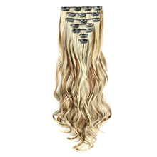 Load image into Gallery viewer, 7pcs/set Clip Wig High Temperature Silk Wig Piece Synthetic Long Curly Hair Wig Natural Fluffy Hair Extension
