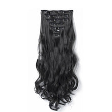 Load image into Gallery viewer, 7pcs/set Clip Wig High Temperature Silk Wig Piece Synthetic Long Curly Hair Wig Natural Fluffy Hair Extension
