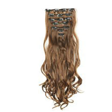 Load image into Gallery viewer, 7pcs/set Clip Wig High Temperature Silk Wig Piece Synthetic Long Curly Hair Wig Natural Fluffy Hair Extension
