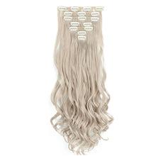 Load image into Gallery viewer, 7pcs/set Clip Wig High Temperature Silk Wig Piece Synthetic Long Curly Hair Wig Natural Fluffy Hair Extension
