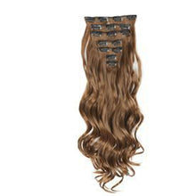 Load image into Gallery viewer, 7pcs/set Clip Wig High Temperature Silk Wig Piece Synthetic Long Curly Hair Wig Natural Fluffy Hair Extension
