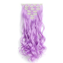 Load image into Gallery viewer, 7pcs/set Clip Wig High Temperature Silk Wig Piece Synthetic Long Curly Hair Wig Natural Fluffy Hair Extension
