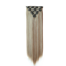 Load image into Gallery viewer, 7pcs/set Clip Wig High Temperature Silk Wig Piece Synthetic Long Straight Hair Wig Natural Traceless Hair Accessories
