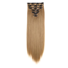 Load image into Gallery viewer, 7pcs/set Clip Wig High Temperature Silk Wig Piece Synthetic Long Straight Hair Wig Natural Traceless Hair Accessories
