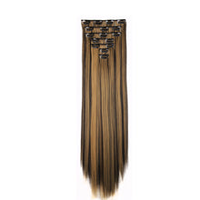 Load image into Gallery viewer, 7pcs/set Clip Wig High Temperature Silk Wig Piece Synthetic Long Straight Hair Wig Natural Traceless Hair Accessories
