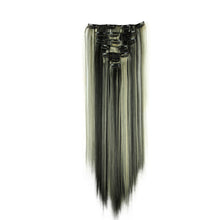 Load image into Gallery viewer, 7pcs/set Clip Wig High Temperature Silk Wig Piece Synthetic Long Straight Hair Wig Natural Traceless Hair Accessories
