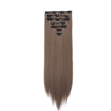 Load image into Gallery viewer, 7pcs/set Clip Wig High Temperature Silk Wig Piece Synthetic Long Straight Hair Wig Natural Traceless Hair Accessories
