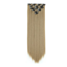 Load image into Gallery viewer, 7pcs/set Clip Wig High Temperature Silk Wig Piece Synthetic Long Straight Hair Wig Natural Traceless Hair Accessories
