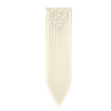Load image into Gallery viewer, 7pcs/set Clip Wig High Temperature Silk Wig Piece Synthetic Long Straight Hair Wig Natural Traceless Hair Accessories
