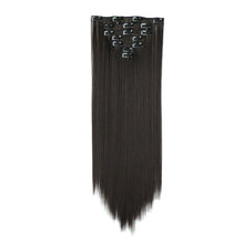 Load image into Gallery viewer, 7pcs/set Clip Wig High Temperature Silk Wig Piece Synthetic Long Straight Hair Wig Natural Traceless Hair Accessories
