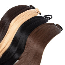 Load image into Gallery viewer, Wrap Style Hair Extension Ponytail Synthetic Wig Ponytail Elastic Hair Rope Solid Colored Ponytail Braid Hair Accessories
