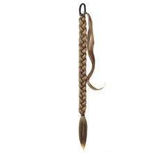 Load image into Gallery viewer, Wrap Style Hair Extension Ponytail Synthetic Wig Ponytail Elastic Hair Rope Solid Colored Ponytail Braid Hair Accessories
