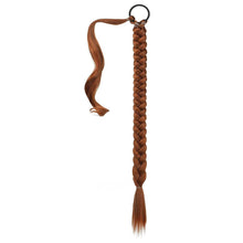 Load image into Gallery viewer, Wrap Style Hair Extension Ponytail Synthetic Wig Ponytail Elastic Hair Rope Solid Colored Ponytail Braid Hair Accessories
