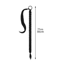 Load image into Gallery viewer, Wrap Style Hair Extension Ponytail Synthetic Wig Ponytail Elastic Hair Rope Solid Colored Ponytail Braid Hair Accessories
