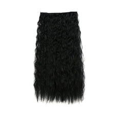 Load image into Gallery viewer, One Piece 5-clip Synthetic Wave Wig 22 Inches Fluffy Natural Wool Curly Long Curly Wig Piece Hair Extension
