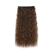 Load image into Gallery viewer, One Piece 5-clip Synthetic Wave Wig 22 Inches Fluffy Natural Wool Curly Long Curly Wig Piece Hair Extension
