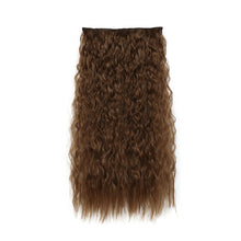 Load image into Gallery viewer, One Piece 5-clip Synthetic Wave Wig 22 Inches Fluffy Natural Wool Curly Long Curly Wig Piece Hair Extension
