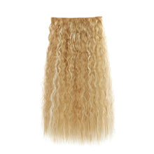 Load image into Gallery viewer, One Piece 5-clip Synthetic Wave Wig 22 Inches Fluffy Natural Wool Curly Long Curly Wig Piece Hair Extension
