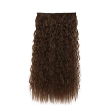 Load image into Gallery viewer, One Piece 5-clip Synthetic Wave Wig 22 Inches Fluffy Natural Wool Curly Long Curly Wig Piece Hair Extension
