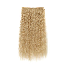 Load image into Gallery viewer, One Piece 5-clip Synthetic Wave Wig 22 Inches Fluffy Natural Wool Curly Long Curly Wig Piece Hair Extension
