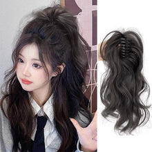 Load image into Gallery viewer, Lightweight Grip High Ponytail Wig Fluffy Increase Hair Volume Synthetic Wig Durable Invisible Natural Long Curly Hair
