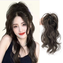 Load image into Gallery viewer, Lightweight Grip High Ponytail Wig Fluffy Increase Hair Volume Synthetic Wig Durable Invisible Natural Long Curly Hair
