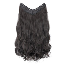 Load image into Gallery viewer, One Piece 4-clip Long Curly Wavy Wig V-shaped Hair Extensions Fluffy Invisible Synthetic Wig Hair Piece for Women
