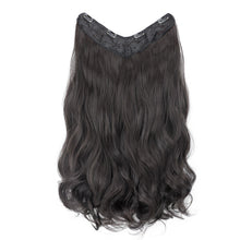Load image into Gallery viewer, One Piece 4-clip Long Curly Wavy Wig V-shaped Hair Extensions Fluffy Invisible Synthetic Wig Hair Piece for Women
