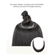 Load image into Gallery viewer, One Piece V-shaped Gradient Water Ripple Wig Hair Extensions Natural Fluffy Increase Hair Volume Synthetic Wig Hair Piece
