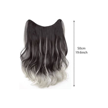 Load image into Gallery viewer, One Piece U-shaped Gradient Big Wave Wig Long Curly Hair Extensions Fluffy Increase Hair Volume Synthetic Wig Hair Piece
