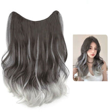 Load image into Gallery viewer, One Piece U-shaped Gradient Big Wave Wig Long Curly Hair Extensions Fluffy Increase Hair Volume Synthetic Wig Hair Piece
