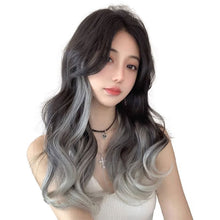 Load image into Gallery viewer, One Piece U-shaped Gradient Big Wave Wig Long Curly Hair Extensions Fluffy Increase Hair Volume Synthetic Wig Hair Piece
