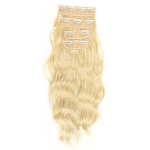 Load image into Gallery viewer, 4pcs/set Clip Wig Water Ripple Wig Hair Extensions Fluffy Increase Hair Volume Synthetic Long Curly Hair Wig Hair Accessories
