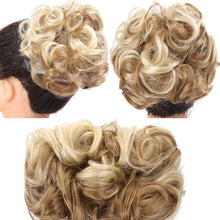 Load image into Gallery viewer, Insert Comb Curly Wig Hair Extensions Bun Fluffy Natural Updo Chignon Synthetic Elastic Messy Bun Hair Piece
