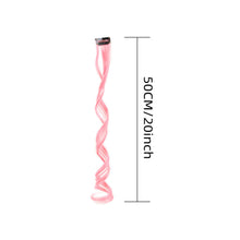 Load image into Gallery viewer, One Piece Colored Large Wave Long Curly Wig Ear Hanging Dye Hair Extensions Invisible High Temperature Silk Wig Patch
