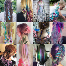 Load image into Gallery viewer, One Piece Colored Large Wave Long Curly Wig Ear Hanging Dye Hair Extensions Invisible High Temperature Silk Wig Patch
