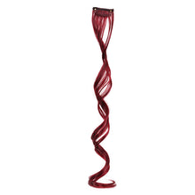Load image into Gallery viewer, One Piece Colored Large Wave Long Curly Wig Ear Hanging Dye Hair Extensions Invisible High Temperature Silk Wig Patch
