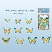 Load image into Gallery viewer, 20pcs/pack Twinkle Butterfly Stickers Laser Silver Collage Junk Journal DIY Srapbooking PET Aesthetics Decor Stickers
