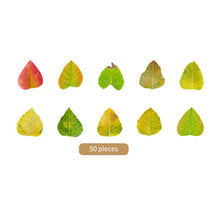 Load image into Gallery viewer, 50 Pcs Kawaiii Leaves Washi Tape Scrapbooking Stickers Cute Sticker Rolls Self-adhesive DIY Decoration Stickers For Arts Crafts
