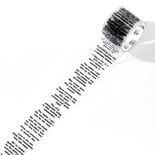 Load image into Gallery viewer, 3cm/5cm*2m Transparent Material Tapes Letter English Phrase DIY Masking Tape Scrapbooking Sticker Label Stationery
