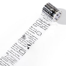 Load image into Gallery viewer, 3cm/5cm*2m Transparent Material Tapes Letter English Phrase DIY Masking Tape Scrapbooking Sticker Label Stationery
