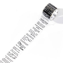 Load image into Gallery viewer, 3cm/5cm*2m Transparent Material Tapes Letter English Phrase DIY Masking Tape Scrapbooking Sticker Label Stationery
