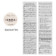 Load image into Gallery viewer, 5cm*3m Transparent Material Tapes Letter English Phrase DIY Masking Tape Scrapbooking Sticker Label Stationery
