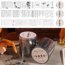 Load image into Gallery viewer, 5cm*3m Transparent Material Tapes Letter English Phrase DIY Masking Tape Scrapbooking Sticker Label Stationery
