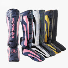 Load image into Gallery viewer, 1 Pair Boxing Leg And Instep Guard Protective Clothing Adult Children Sanda Muay Thai Competition Training Thick Leg Pads

