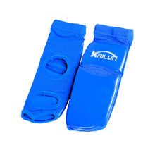 Load image into Gallery viewer, 1 Pair PU Leather Sanda Instep Guard Adult Boxing Muay Thai Taekwondo Match Ankle Toe Guard Martial Arts Training Protective
